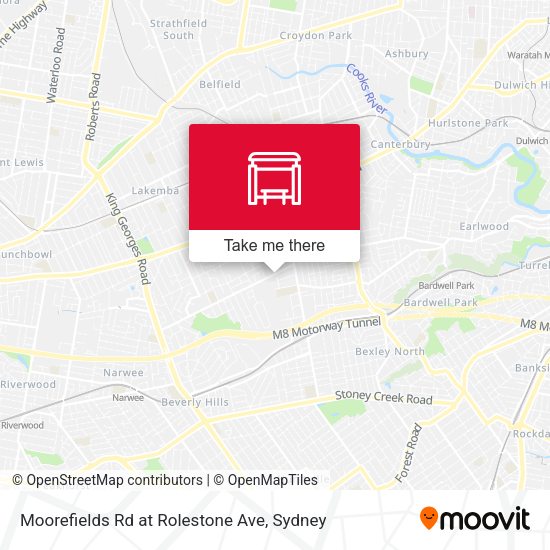 Moorefields Rd at Rolestone Ave map