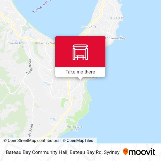 Bateau Bay Community Hall, Bateau Bay Rd map
