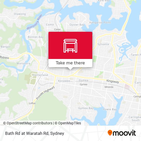 Bath Rd at Waratah Rd map