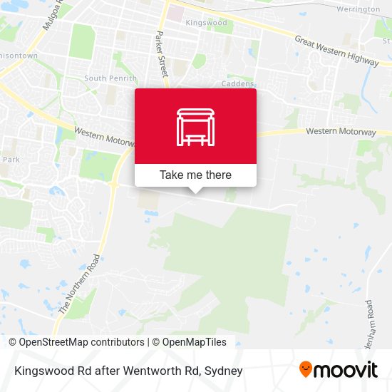 Kingswood Rd after Wentworth Rd map