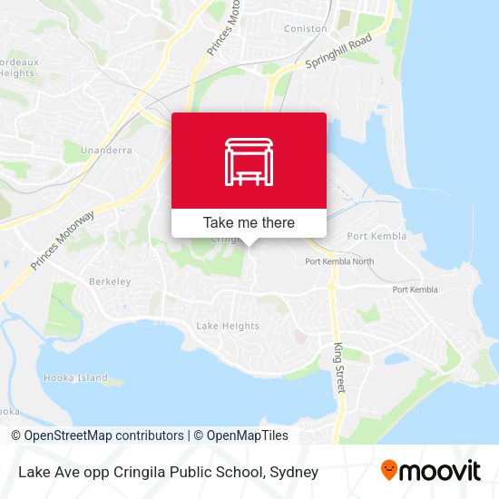 Lake Ave opp Cringila Public School map
