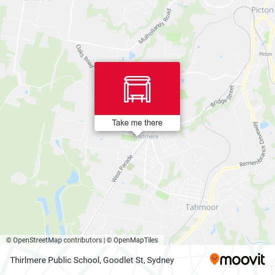 Thirlmere Public School, Goodlet St map