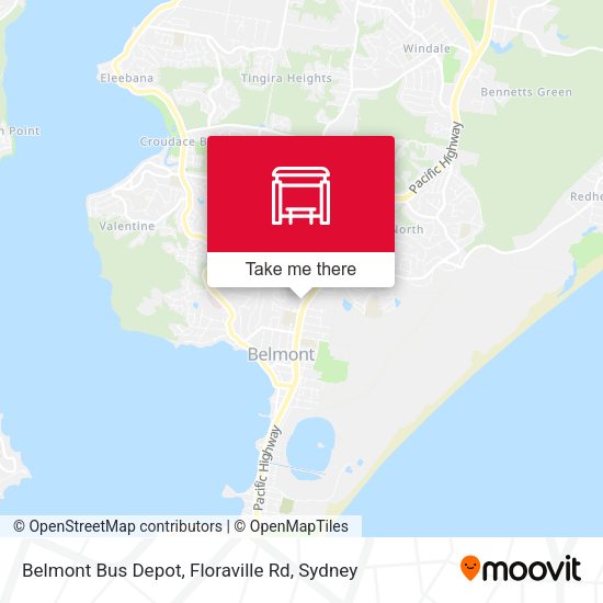 Belmont Bus Depot, Floraville Rd map