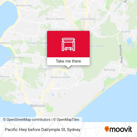 Pacific Hwy before Dalrymple St map