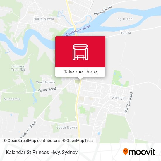 Kalandar St Princes Hwy map