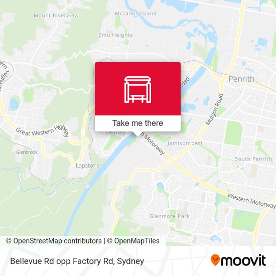 Bellevue Rd opp Factory Rd map