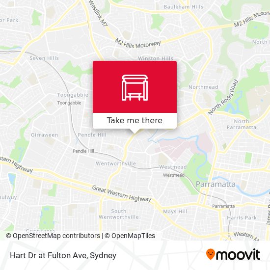Hart Dr at Fulton Ave map