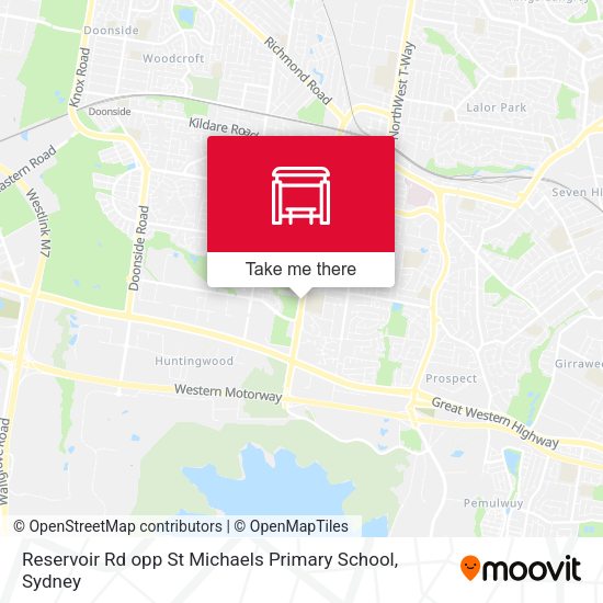 Reservoir Rd opp St Michaels Primary School map