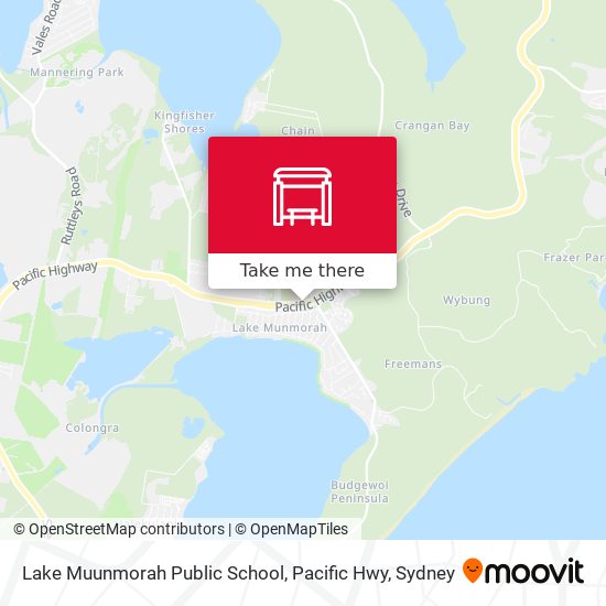 Lake Muunmorah Public School, Pacific Hwy map