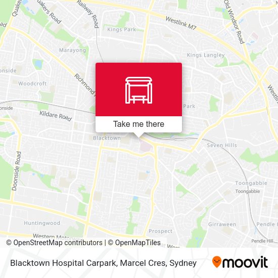 Blacktown Hospital Carpark, Marcel Cres map