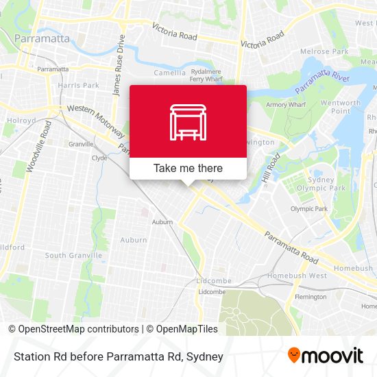 Station Rd before Parramatta Rd map