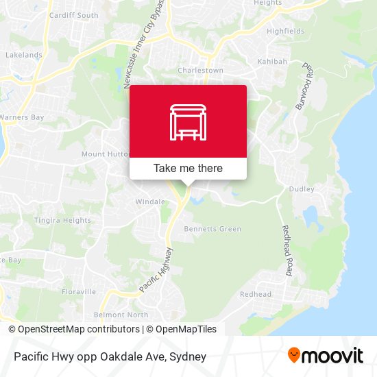 Pacific Hwy opp Oakdale Ave map