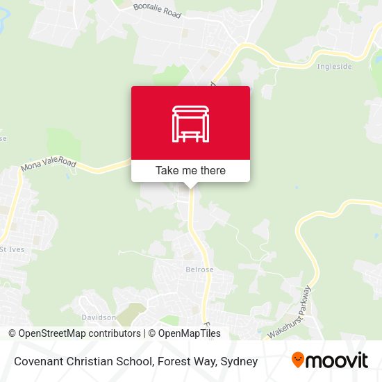 Covenant Christian School, Forest Way map