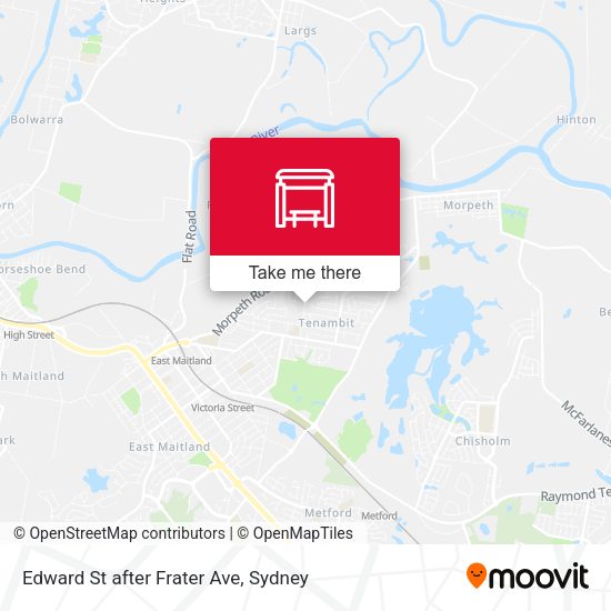 Edward St after Frater Ave map