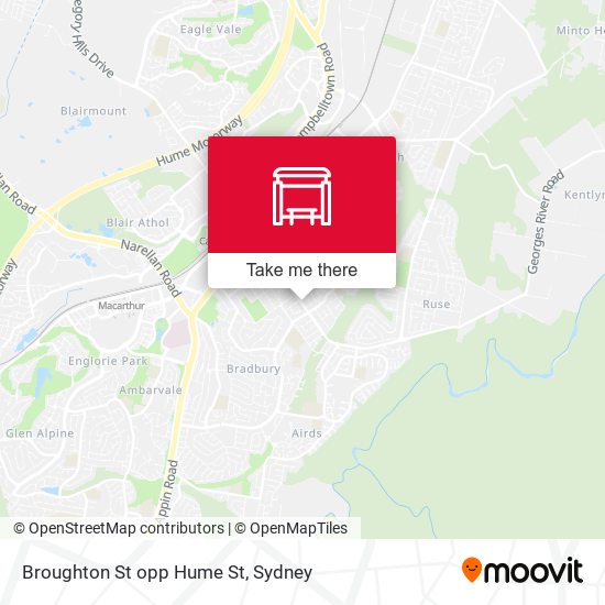 Broughton St opp Hume St map