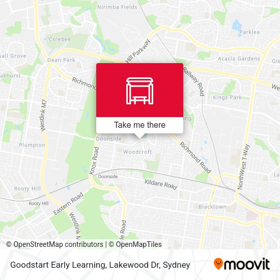 Goodstart Early Learning, Lakewood Dr map