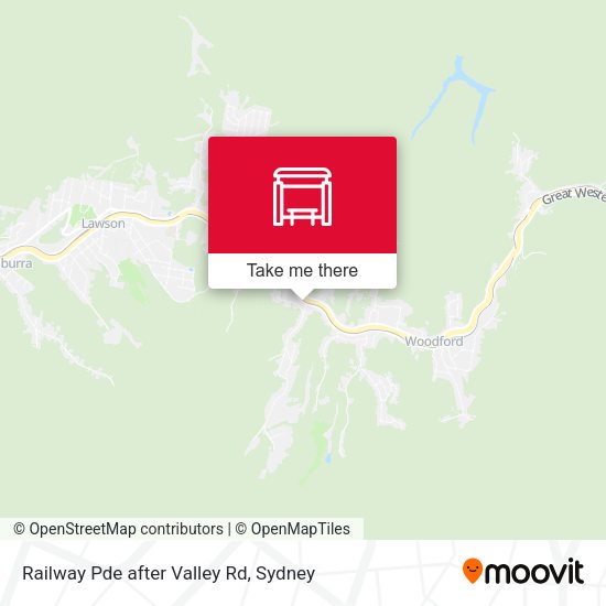 Railway Pde after Valley Rd map