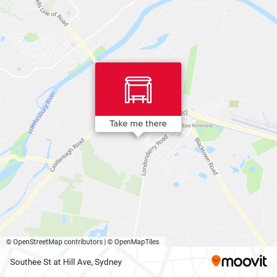 Southee St at Hill Ave map