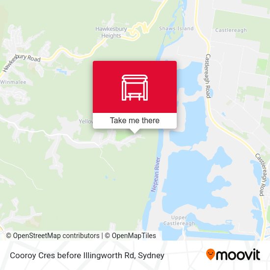Cooroy Cres before Illingworth Rd map