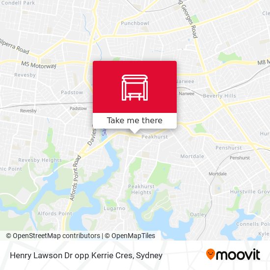 Henry Lawson Dr opp Kerrie Cres map