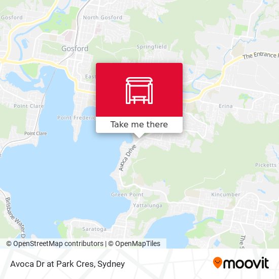 Avoca Dr at Park Cres map
