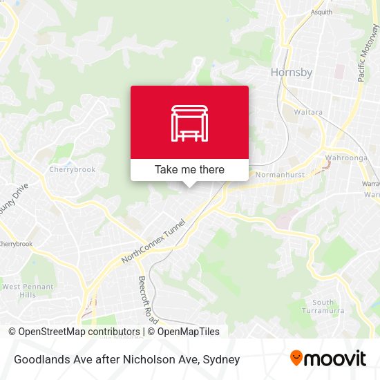 Goodlands Ave after Nicholson Ave map