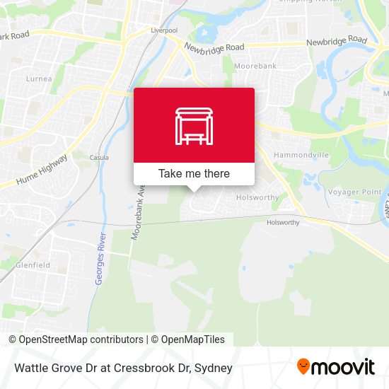 Wattle Grove Dr at Cressbrook Dr map
