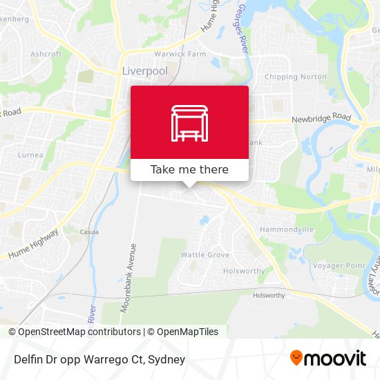 Delfin Dr opp Warrego Ct map