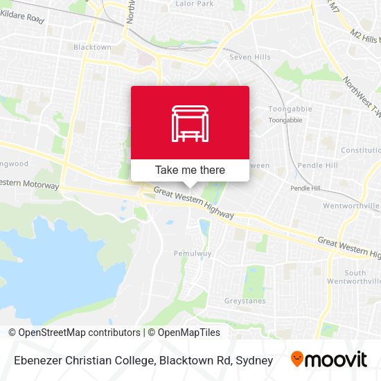 Ebenezer Christian College, Blacktown Rd map