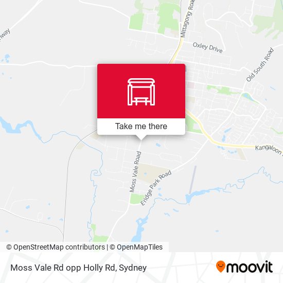 Moss Vale Rd opp Holly Rd map