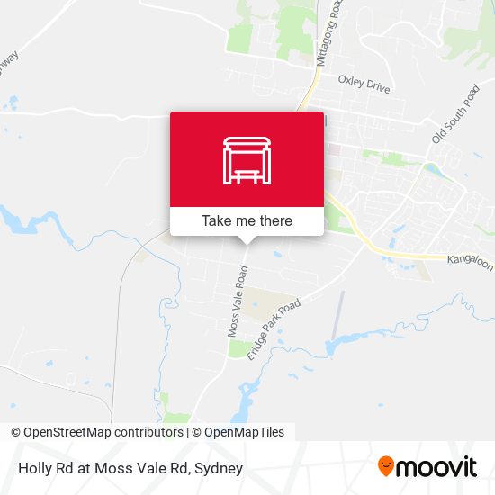 Holly Rd at Moss Vale Rd map