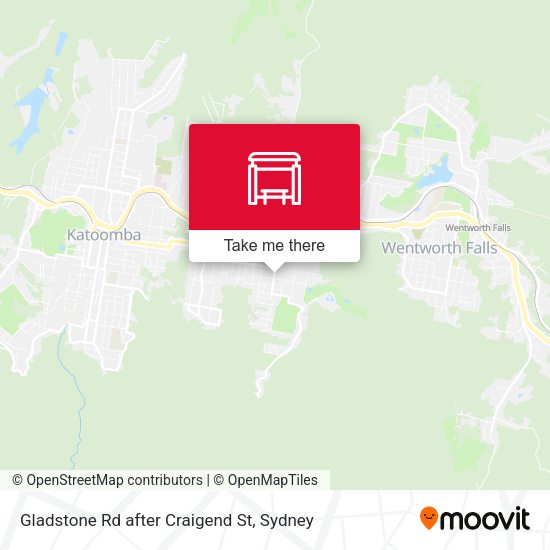 Gladstone Rd after Craigend St map