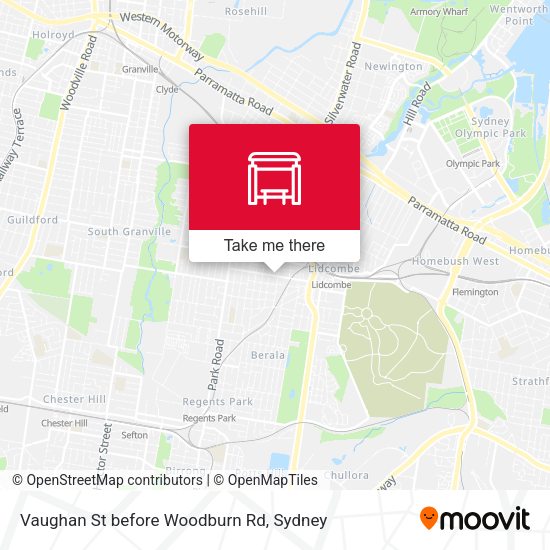 Vaughan St before Woodburn Rd map