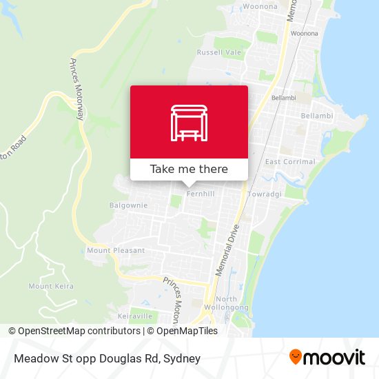 Meadow St opp Douglas Rd map