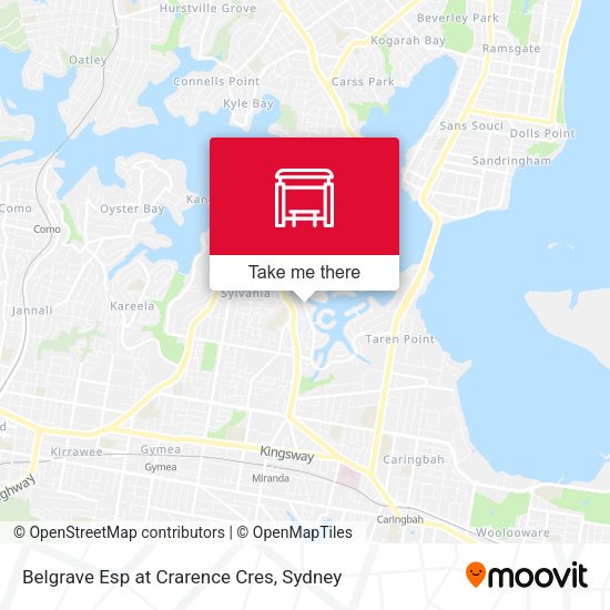 Belgrave Esp at Crarence Cres map