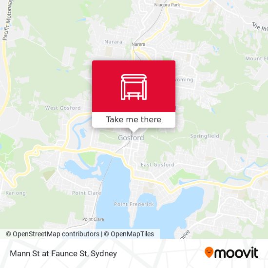 Mann St at Faunce St map