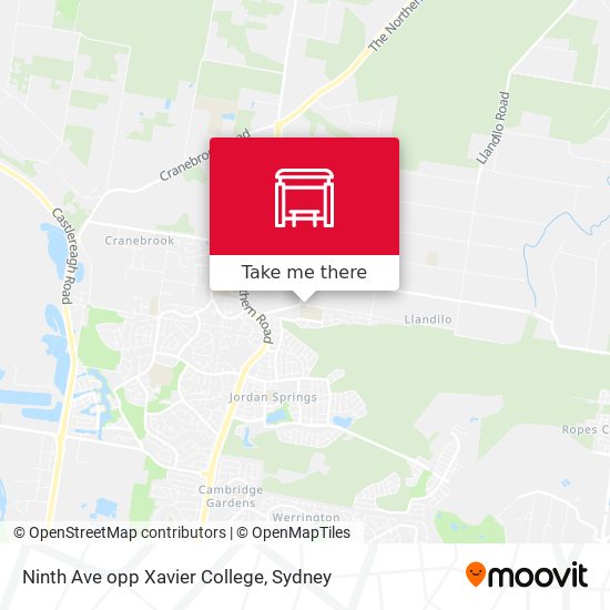 Ninth Ave opp Xavier College map