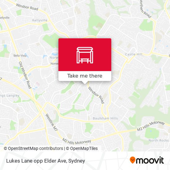 Lukes Lane opp Elder Ave map