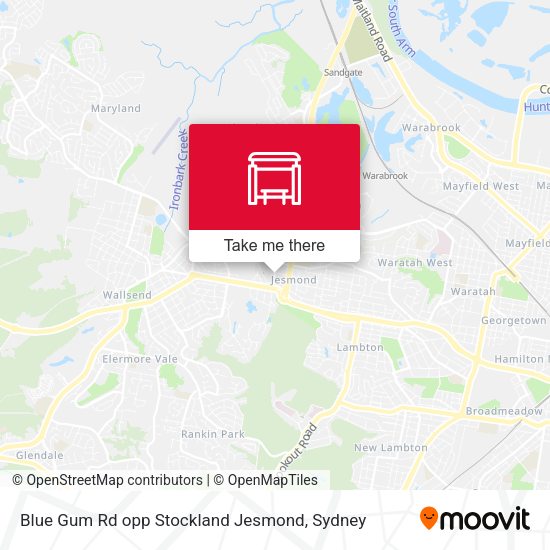 Blue Gum Rd opp Stockland Jesmond map