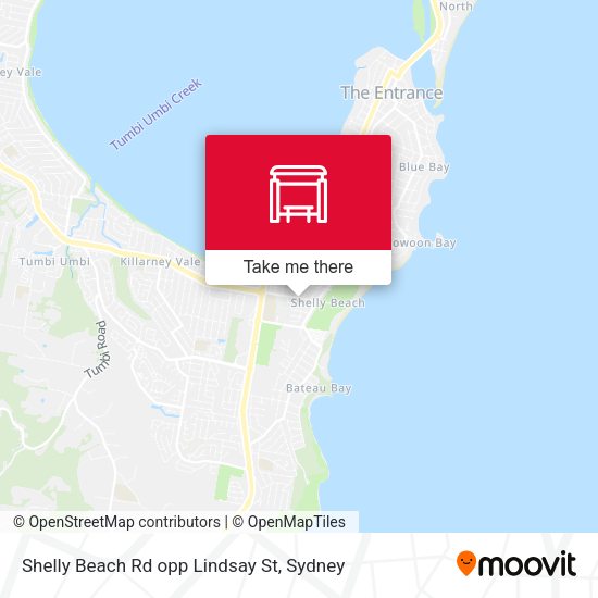 Shelly Beach Rd opp Lindsay St map