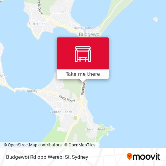 Budgewoi Rd opp Werepi St map