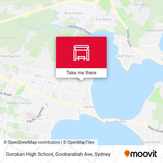 Gorokan High School, Goobarabah Ave map