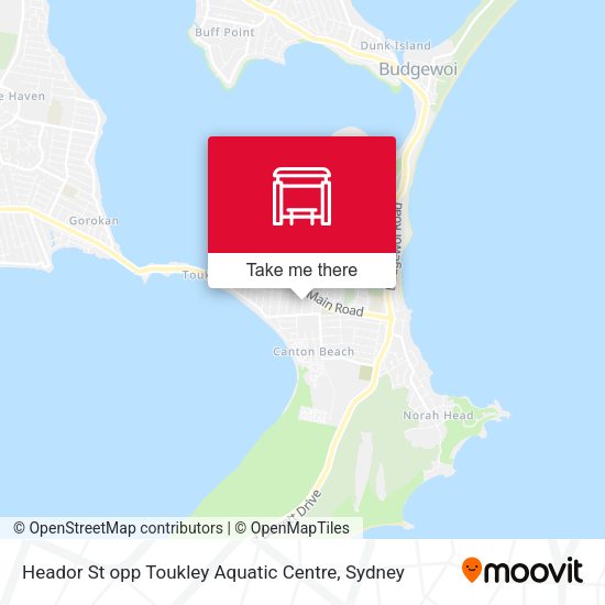 Heador St opp Toukley Aquatic Centre map