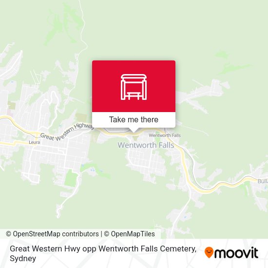 Great Western Hwy opp Wentworth Falls Cemetery map