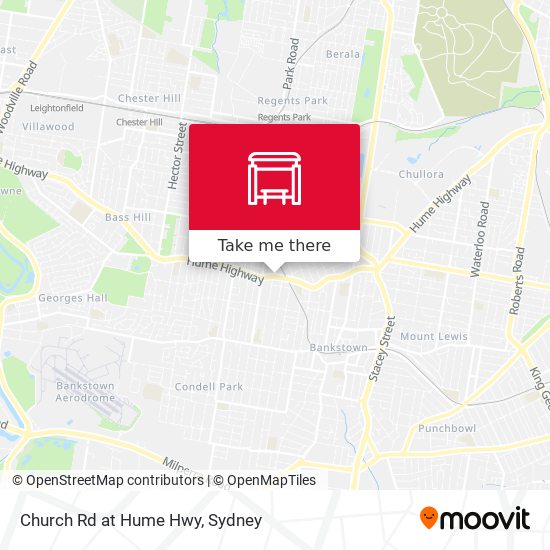 Church Rd at Hume Hwy map