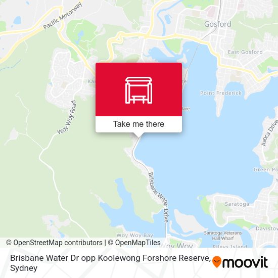 Brisbane Water Dr opp Koolewong Forshore Reserve map