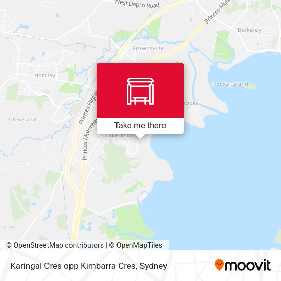 Karingal Cres opp Kimbarra Cres map