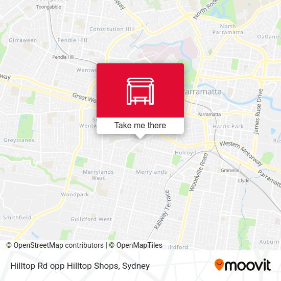 Hilltop Rd opp Hilltop Shops map