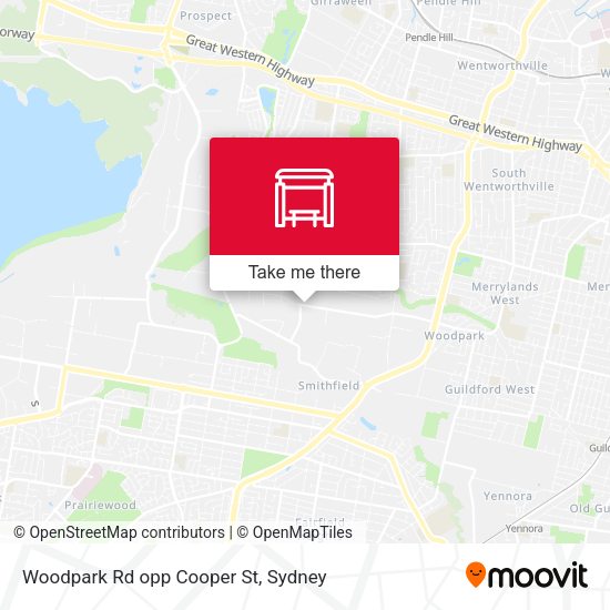Woodpark Rd opp Cooper St map
