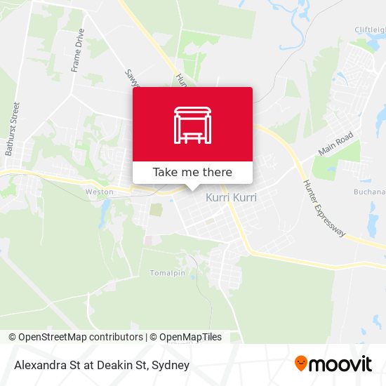 Alexandra St at Deakin St map